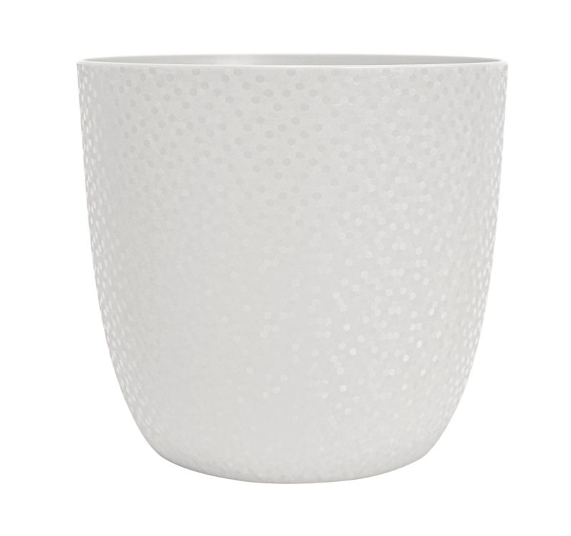 Donica Eda Opale biała 18,5 cm