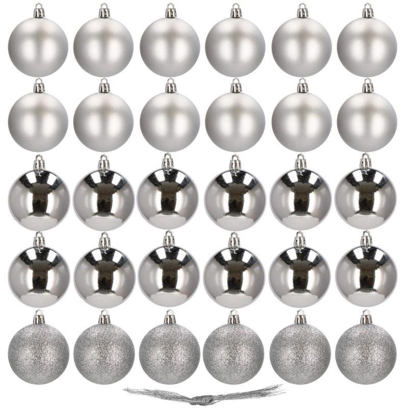 Bombki choinkowe Springos 3 cm na choinkę zestaw 30 szt. 1 kpl.