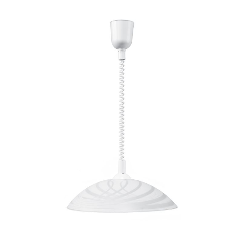 Lampa Wisząca SPOT Light 1xE27 Max.60W Minimalistyczne Połączenie Białego Szkła od Polskiego Producenta, 1 szt.