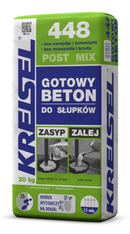 Gotowy beton do słupków Kreisel Post Mix 448 20 kg