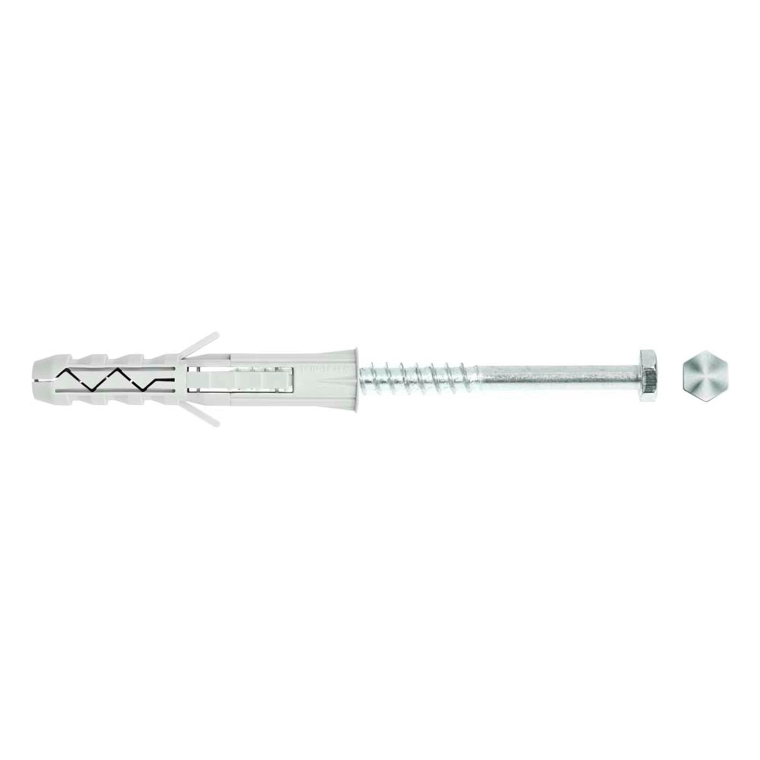 wkręt-met Kołek rozporowy z łbem 6-kątnym 12 mm x 60 mm