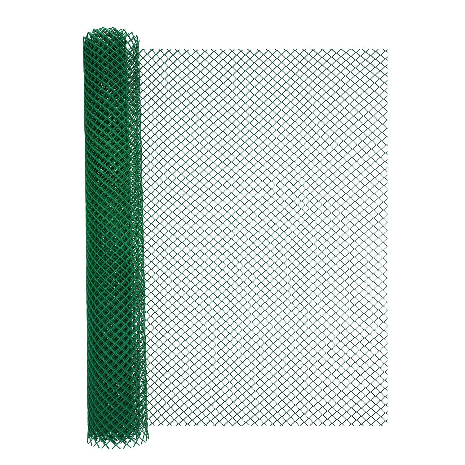 Siatka plastikowa 417 g/m2 ocz. 20 x 20 mm, zielona - 1,2 x 5 m