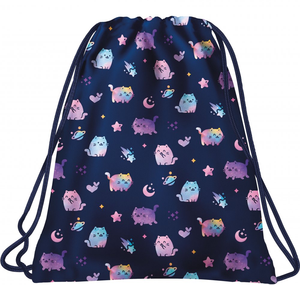 Worek na buty BackUP 7 A Violet Kittens, 41x35cm