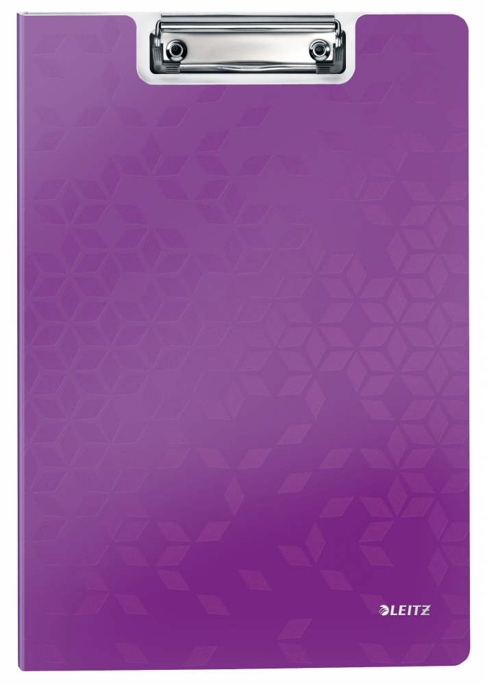 Clipboard Leitz Wow, z okładką, A4, fioletowy