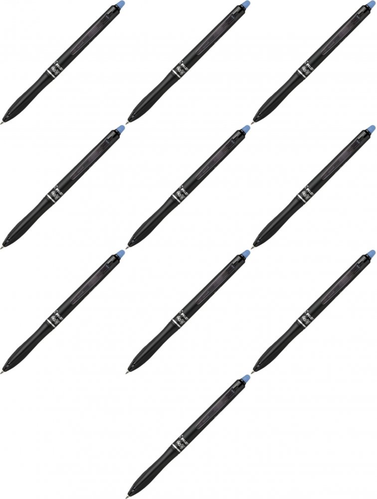 10x Pióro kulkowe wymazywalne Pilot Frixion Ball+, 0.7mm, niebieski