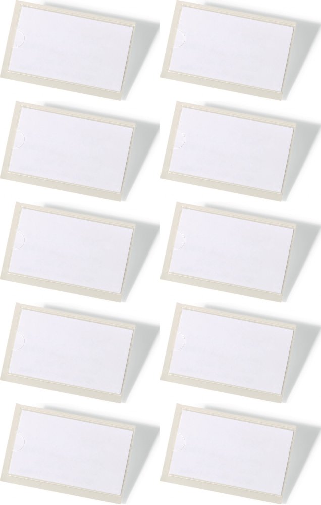 10x Kieszeń samoprzylepna Durable Pocketfix, 43x74mm, 10 sztuk, przezroczysty