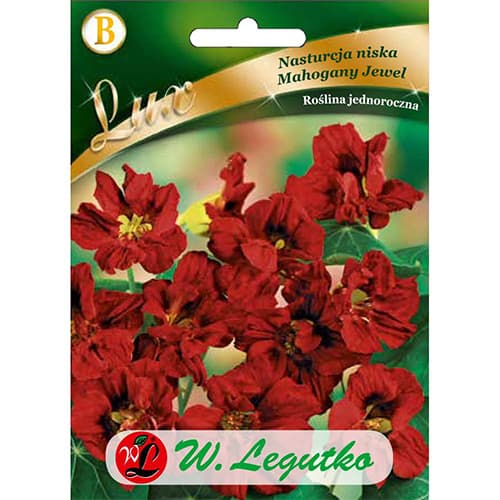 1 szt, Kapuzinerkresse Mahogany Jewel - Samen: Ilość w opakowaniu: 5 g