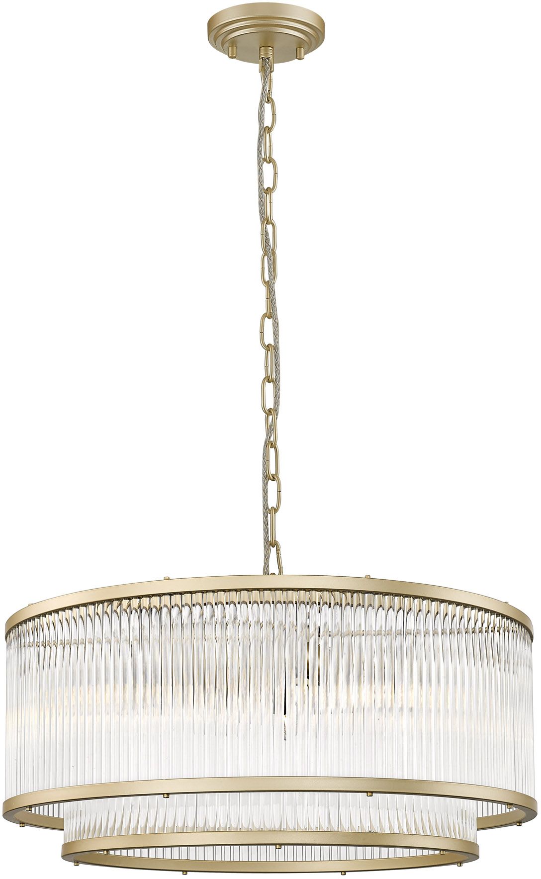 Zuma Line Sergio lampa wisząca 6x60W złoty mat/szkło przezroczyste P0528-06H-V6AC