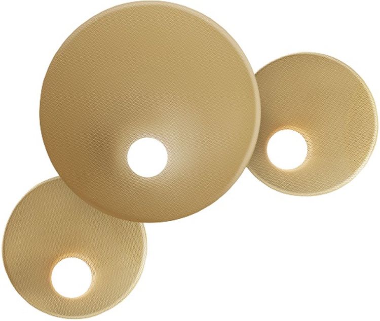 Leds C4 Trip kinkiet 3x9W LED złoty mat 05-8363-05-DN