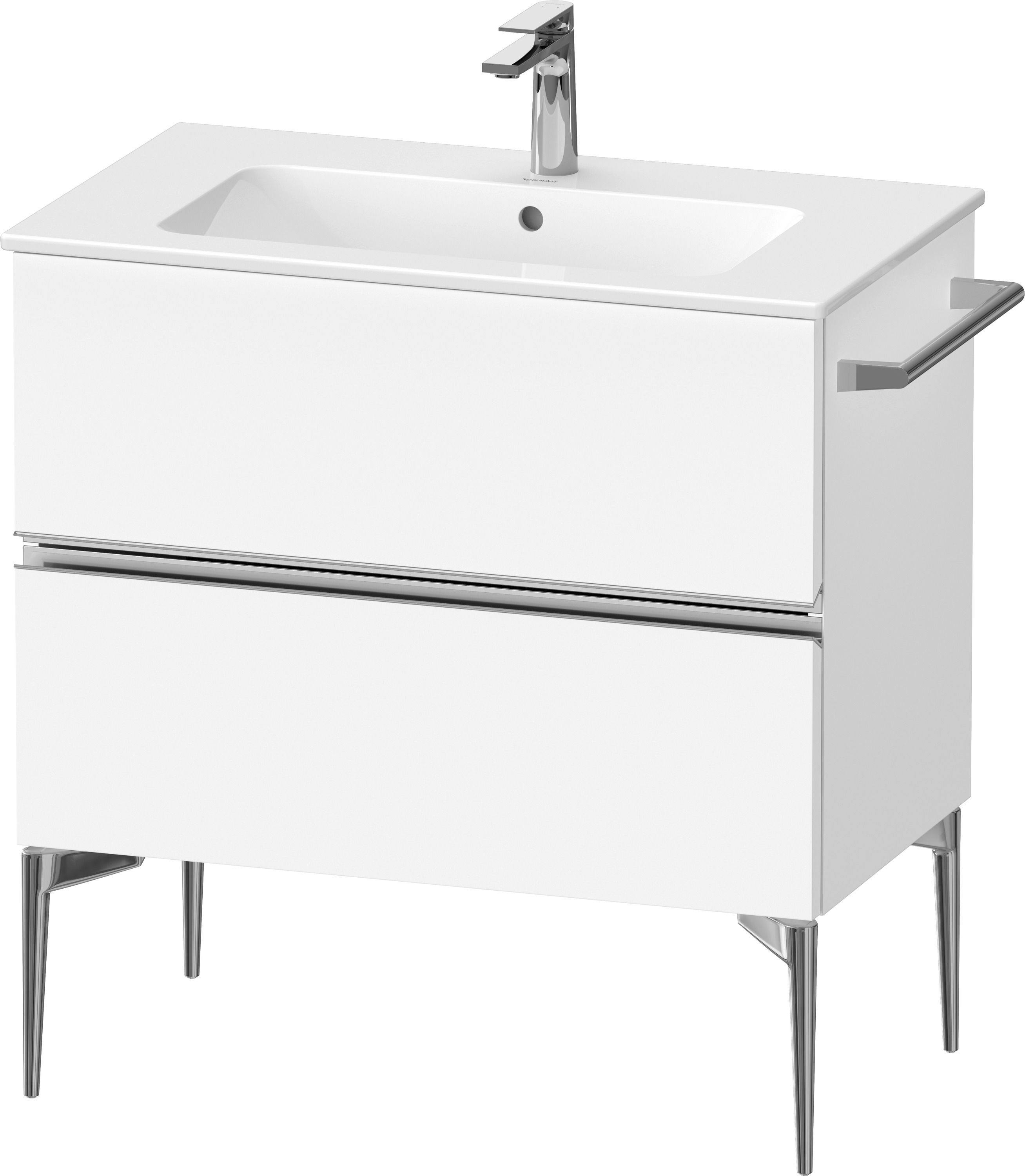 Duravit Sivida szafka 81x47,7x59,1 cm podumywalkowa wisząca biała-chrom SV4644010180000
