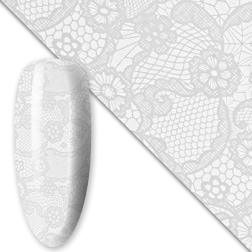 Folia transferowa do paznokci 80 cm White Nr 21