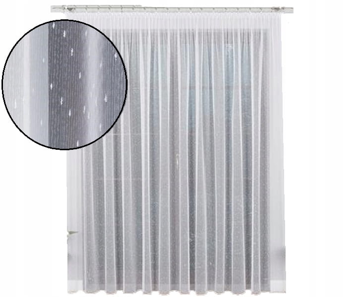Firana Deszczyk 270x200 taśma - Elegancka, Idealna do Salonu