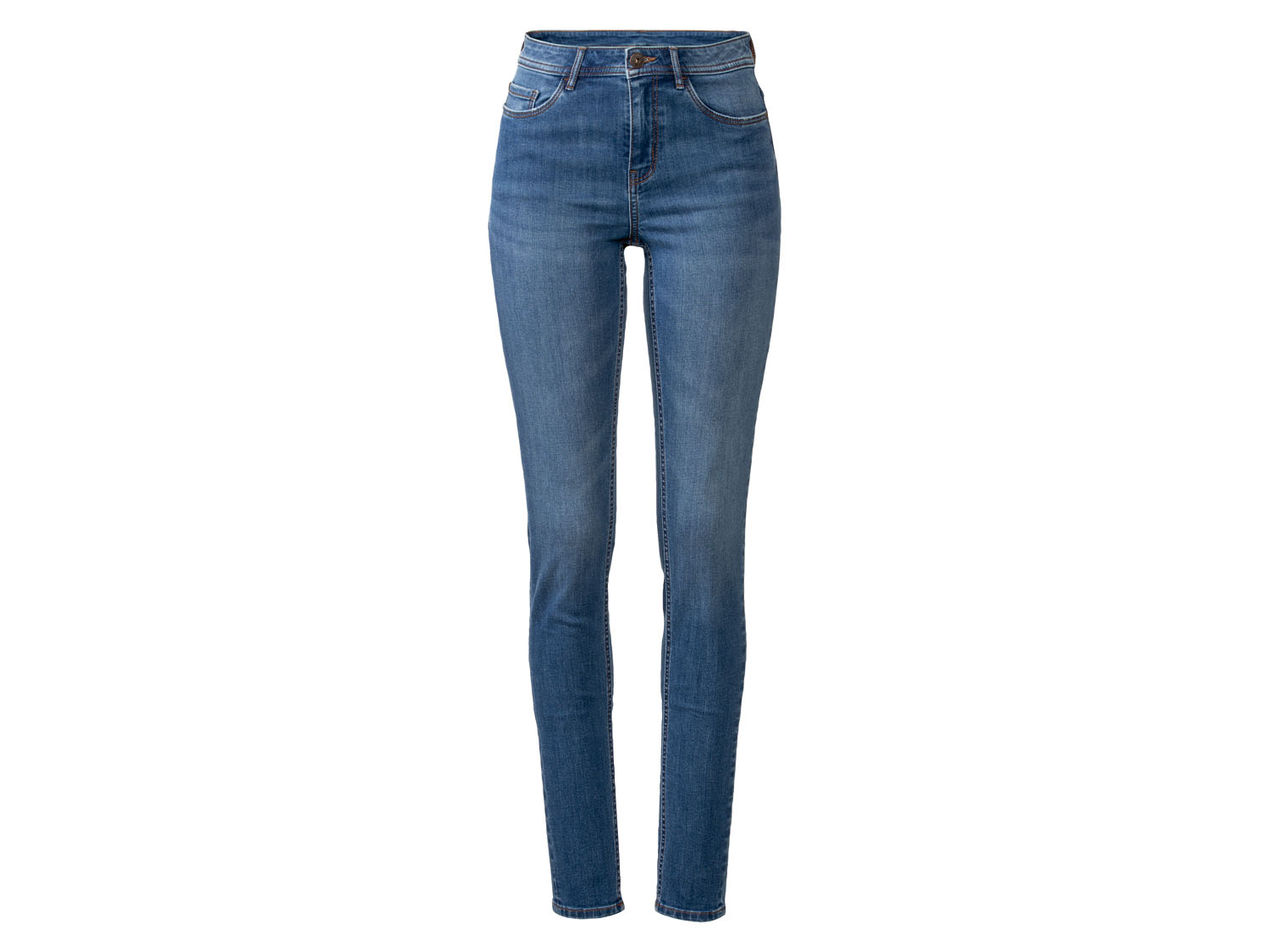 esmara Jeansy damskie z bawełną, Super Skinny Fit 36, niska sylwetka, Niebieski