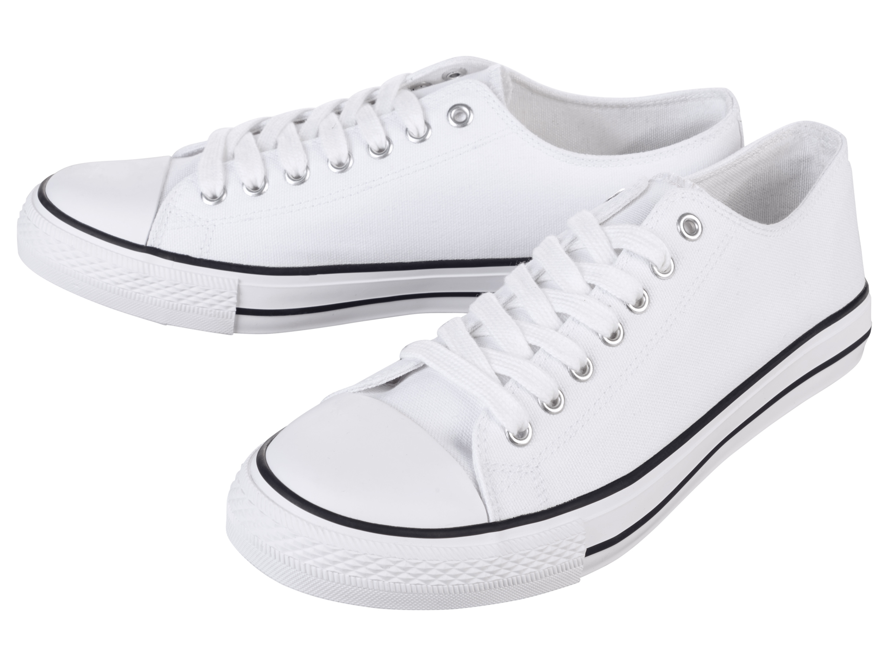 Sneakersy damskie / męskie z bawełną Biały, 37
