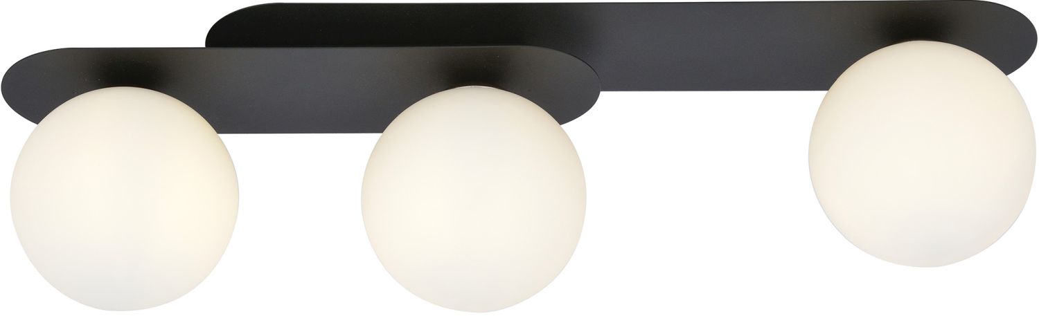 Darmowa Dostawa - Lampa podsufitowa 3x10 W czarna-opal Emibig Plaza 11183