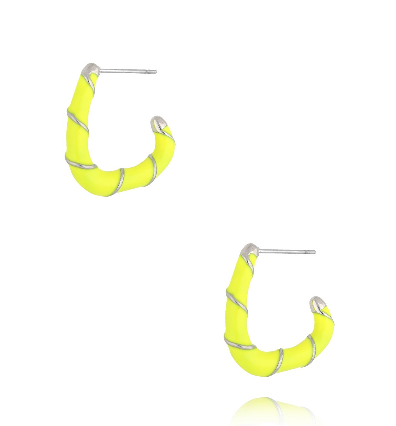Kolczyki emaliowane neonowe KSY0221