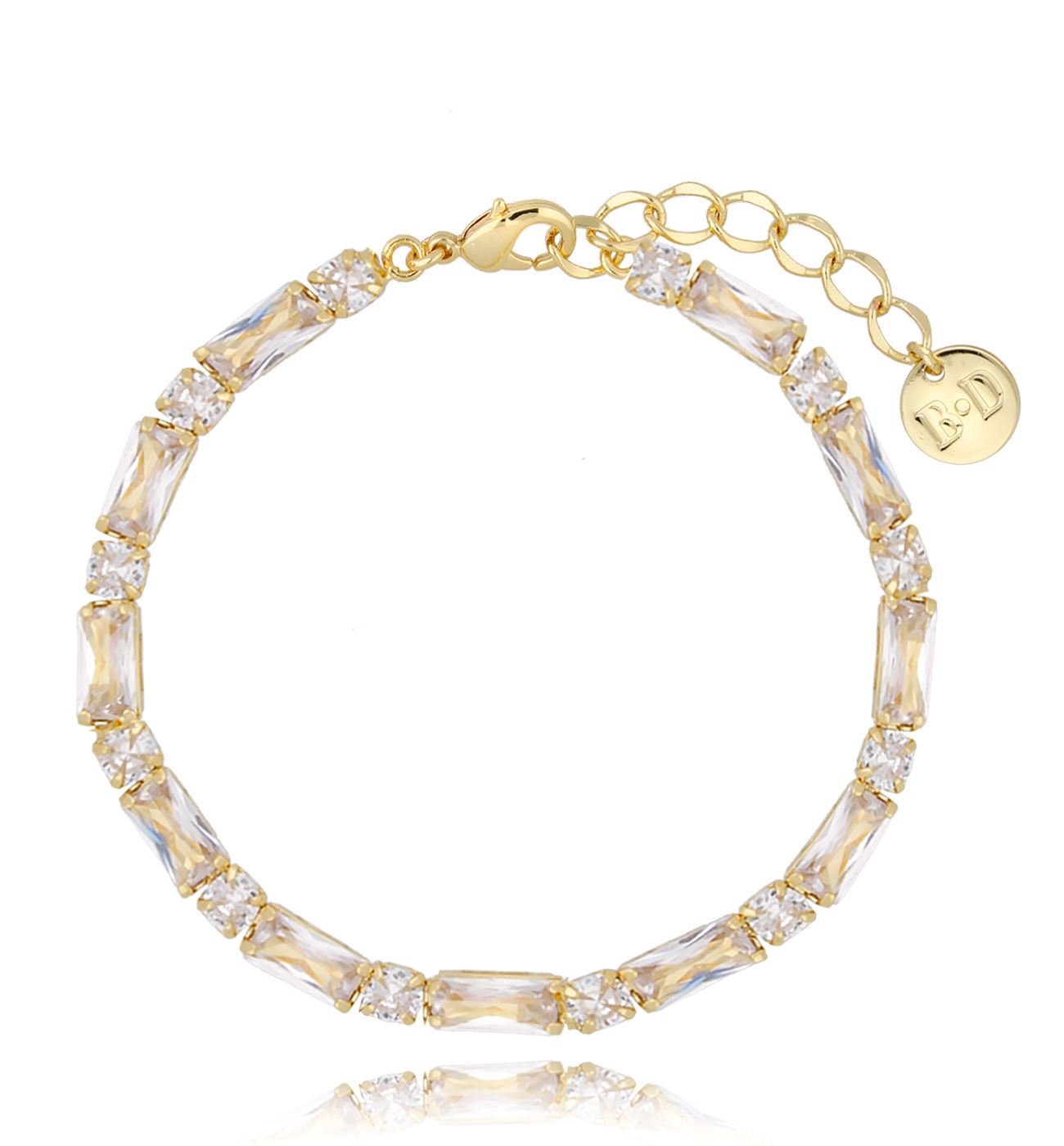 Bransoletka tenisowa kryształowa Eternity BSS0058