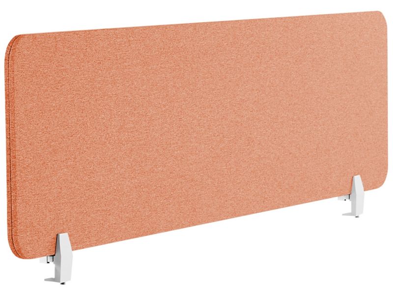 Przegroda biurkowa Jasnoczerwony Wally 130 x 40 cm 1 szt.