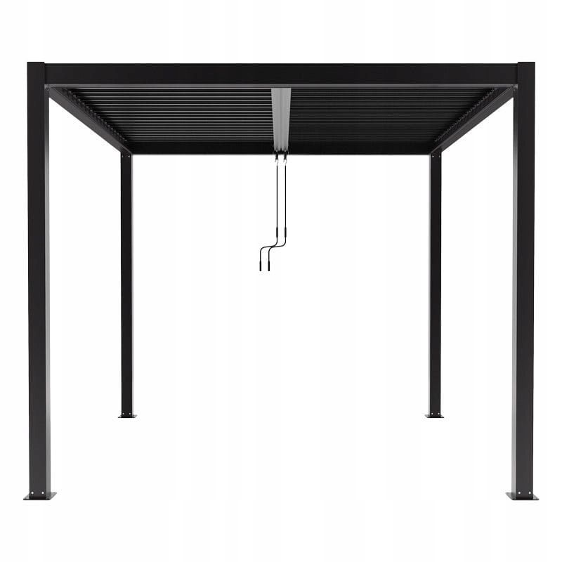 Pergola Ogrodowa Esti&Esta 4x4 Aluminiowa Z Oświetleniem LED Regulowany Dach 1 szt
