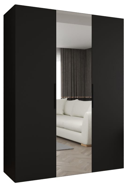 Szafa uchylna Abiks MARBELLA 2 150 wys 202 cm Czarny + Czarny 1 szt