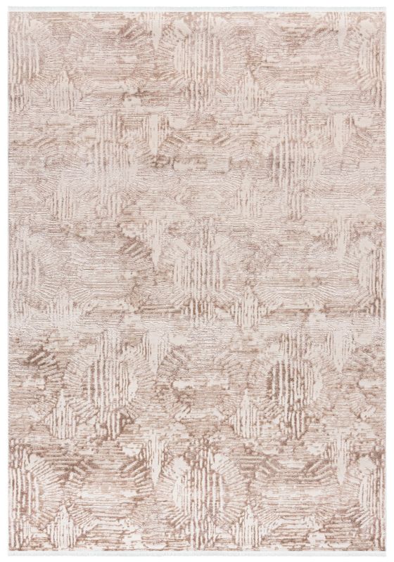Dywan wewnętrzny Sicilia NS03A prostokąt Mazovia 300x 400 cm beżowy,kremowy motyw geometryczny krótki włos 1 szt.