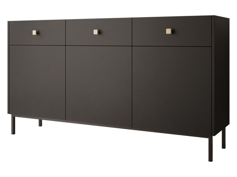 Komoda MIRJAN 24 Nutero 3D3SZ czarny 1 szt.