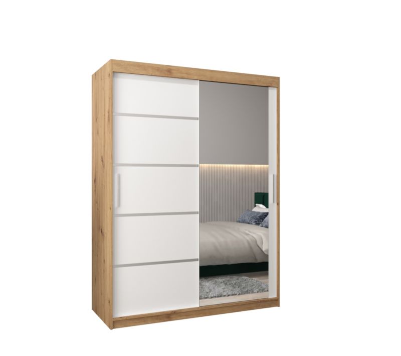 Szafa przesuwna Garderoba Abiks Verona 2 150 artisan + biały 1 szt.