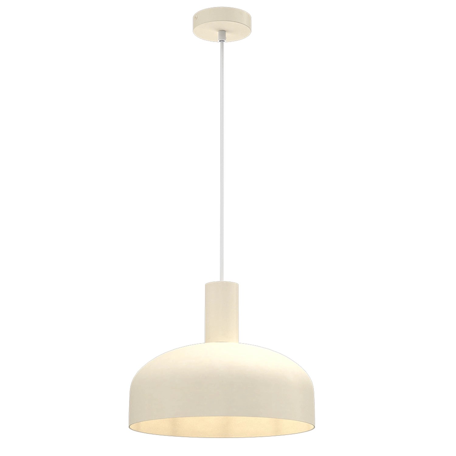 MiLAGRO Lampa wisząca Visby 1x15W LED E27 kremowa