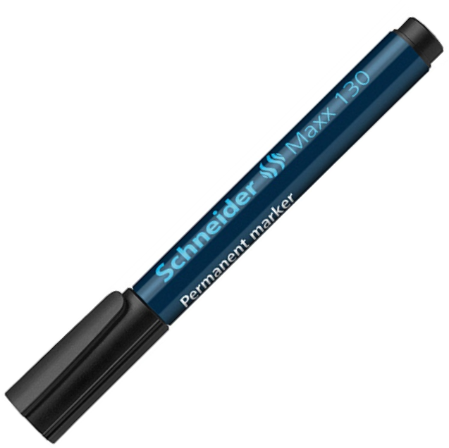 Marker permanentny Schneider, Maxx 130, okrągła, 1-3mm czarny
