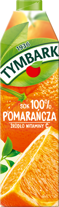 Sok pomarańczowy Tymbark, karton, 1l