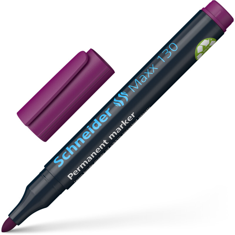 Marker permanentny Schneider Maxx 130, okrągła, 1-3mm, fioletowy