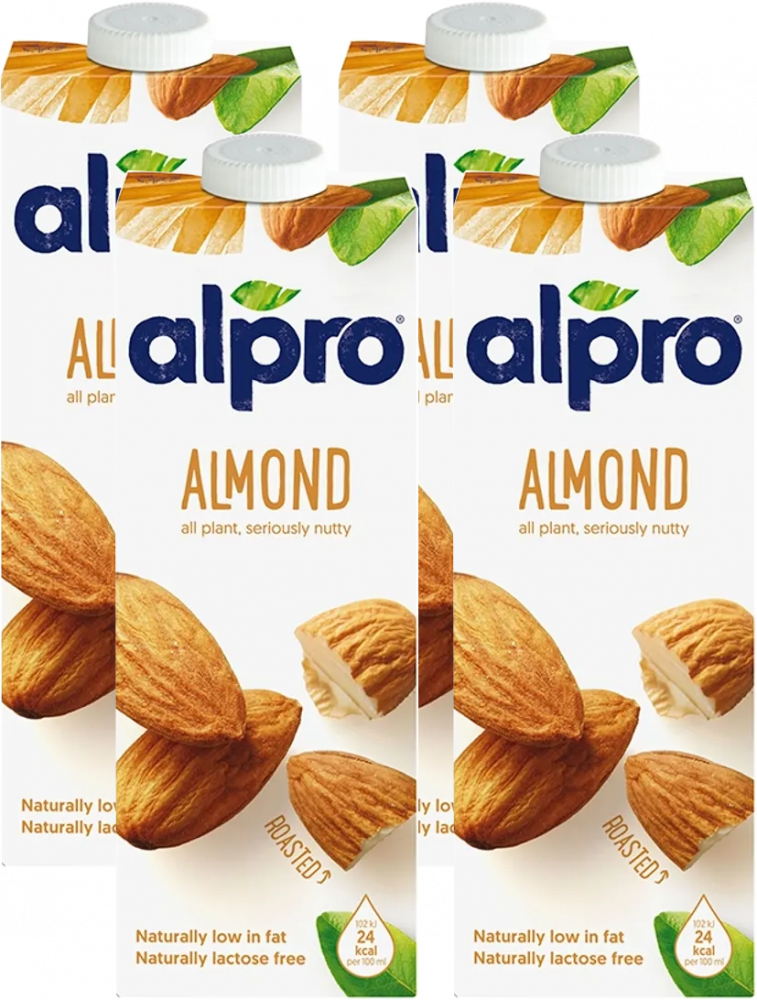 4x Napój migdałowy Alpro, 1l