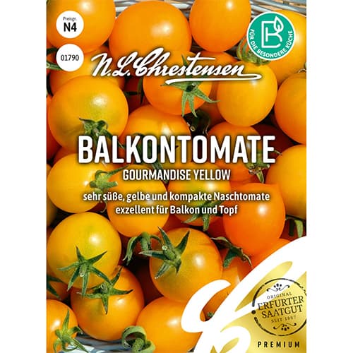 1 pac, Roșie Gourmandise Yellow - Semințe: Mod de ambalare: 1 pac