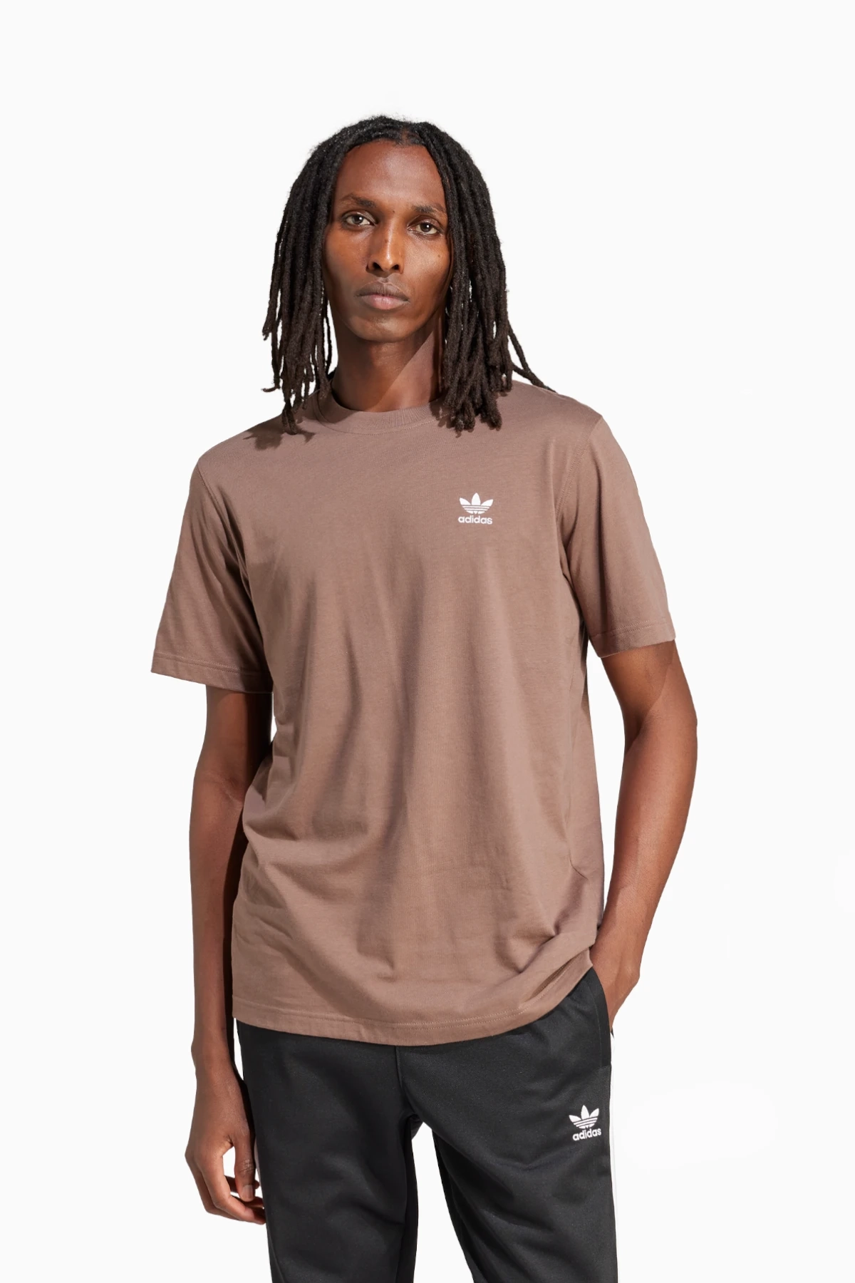 Koszulka adidas Trefoil Essentials - Brązowy