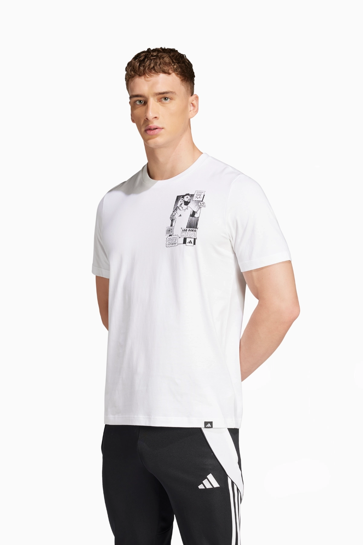 Koszulka adidas Messi Icon Graphic Tee - Biały
