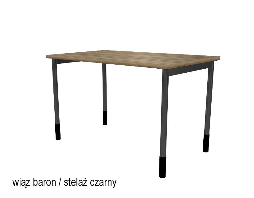 HEBE BO03/8 Biurko proste 118,5x80x74h (Kolor blatu: Wiąz Baron)