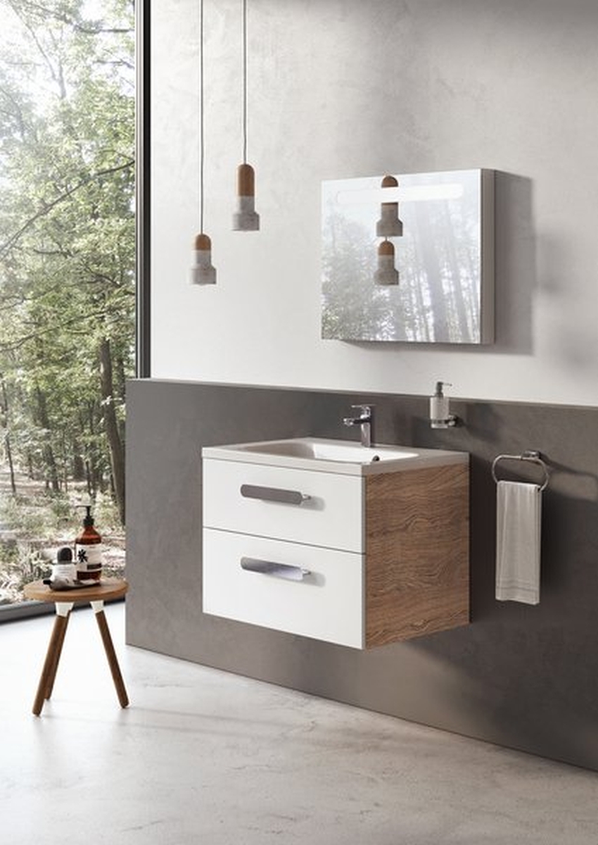 Ravak Chrome szafka 70x49x50 cm podumywalkowa wisząca biała X000001773