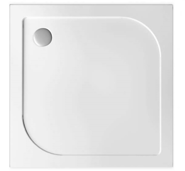Polimat Tenor brodzik 90x90 cm kwadratowy biały 00383