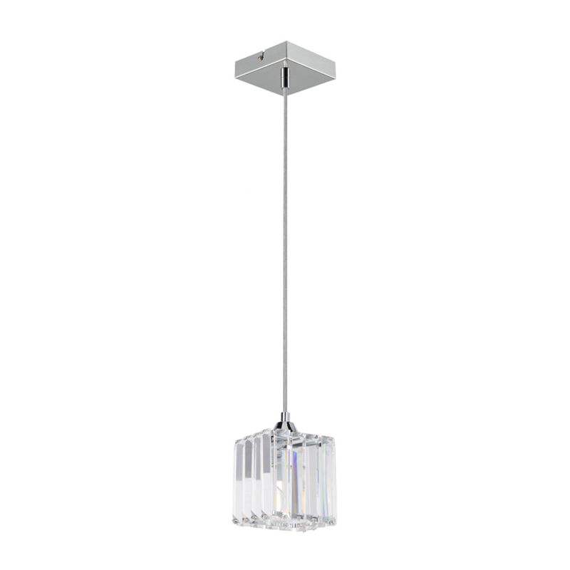 Lampa Wisząca SPOT Light 1xE27 60W Kompozycja Chromu z Transparentnym Kryształem od Polskiego Producenta, 1 szt.