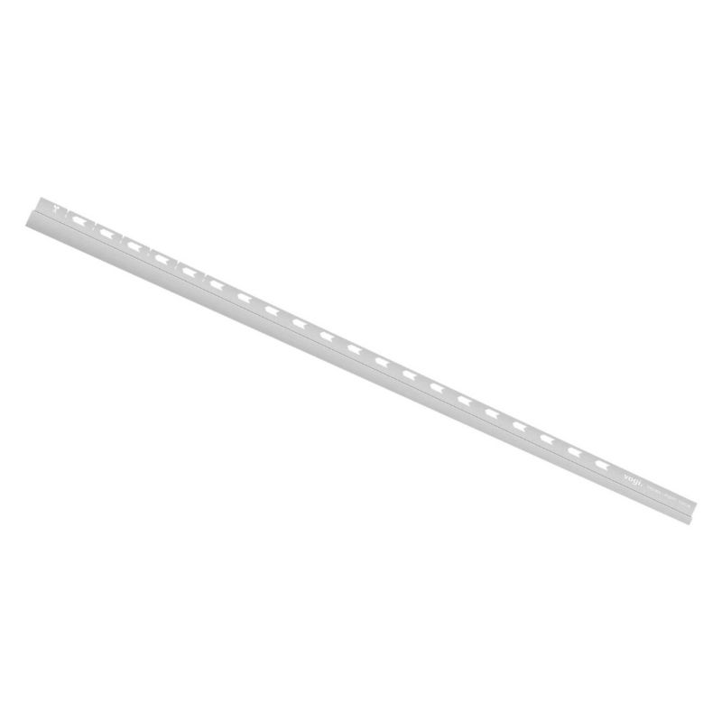 Listwa spadkowa przyścienna Vogi prawa inox 120 cm stalowa 1 szt.