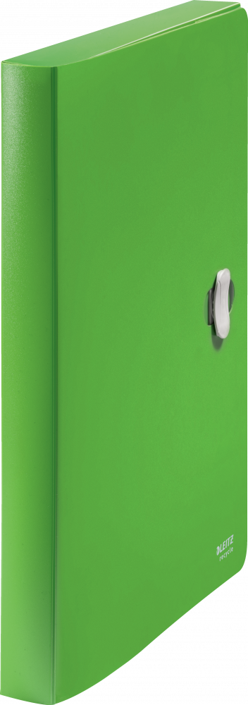 Teczka poszerzana Leitz Recycle, A4, 38mm, na klips, zielony