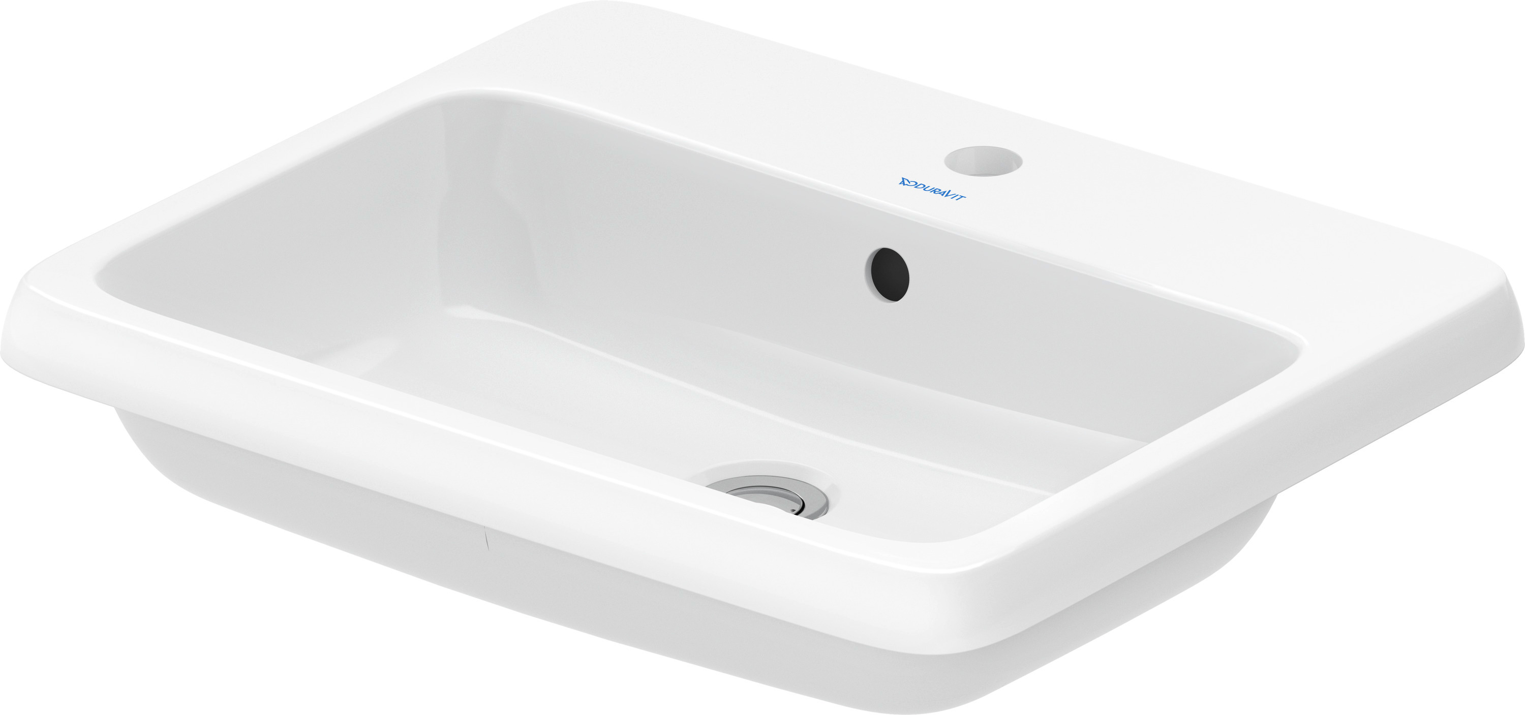 Duravit Qatego umywalka 55x45,5 cm prostokątna wpuszczana biała 2396550027