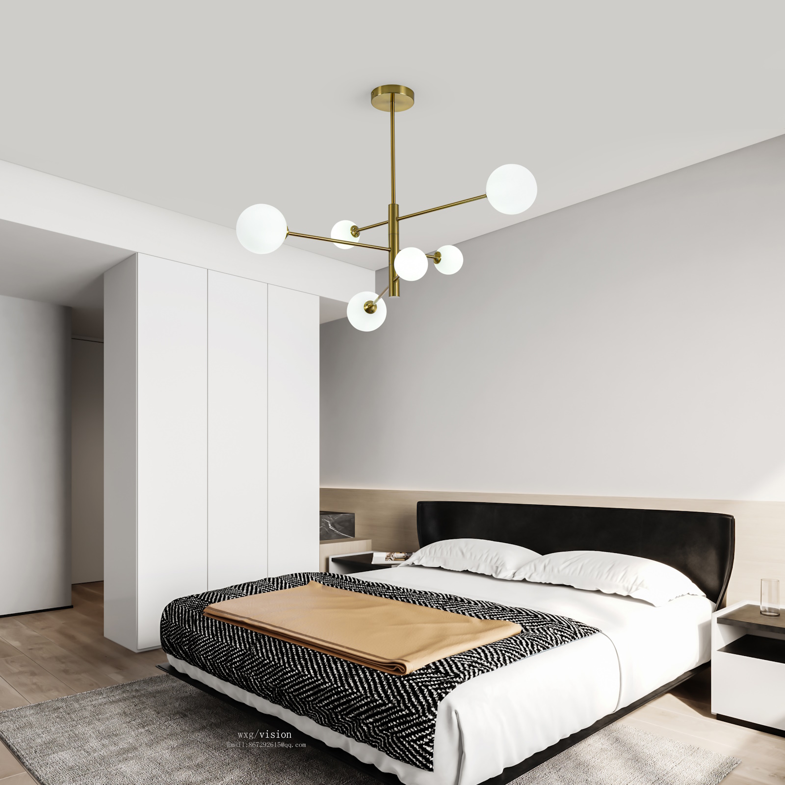Light Prestige Dorado lampa podsufitowa 6x40 W biała-złota LP-002/6P - Wysyłka w 24h