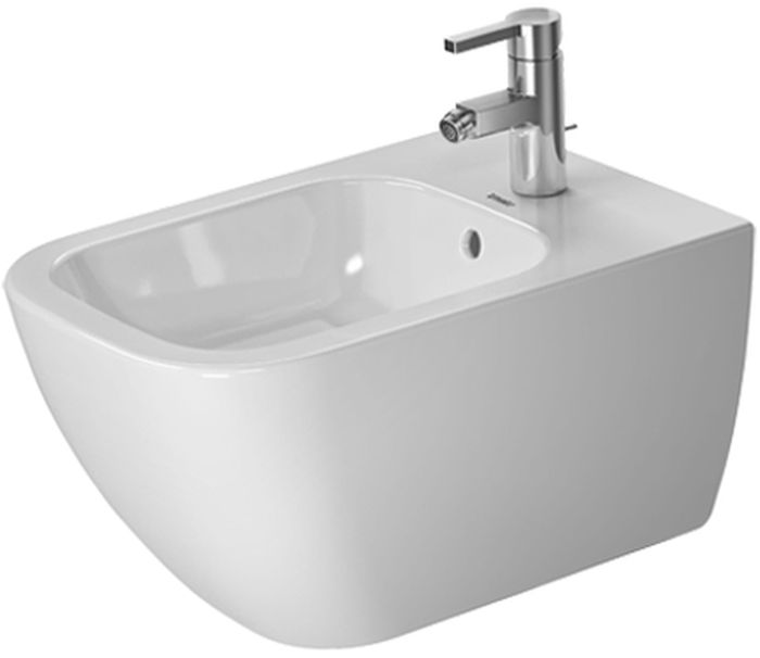 Duravit Happy D.2 bidet wiszący WonderGliss biały 22581500001