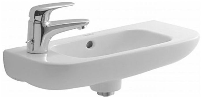 Duravit D-Code umywalka 50x22 cm ścienna półokrągła biała 07065000092 - Wysyłka w 24h