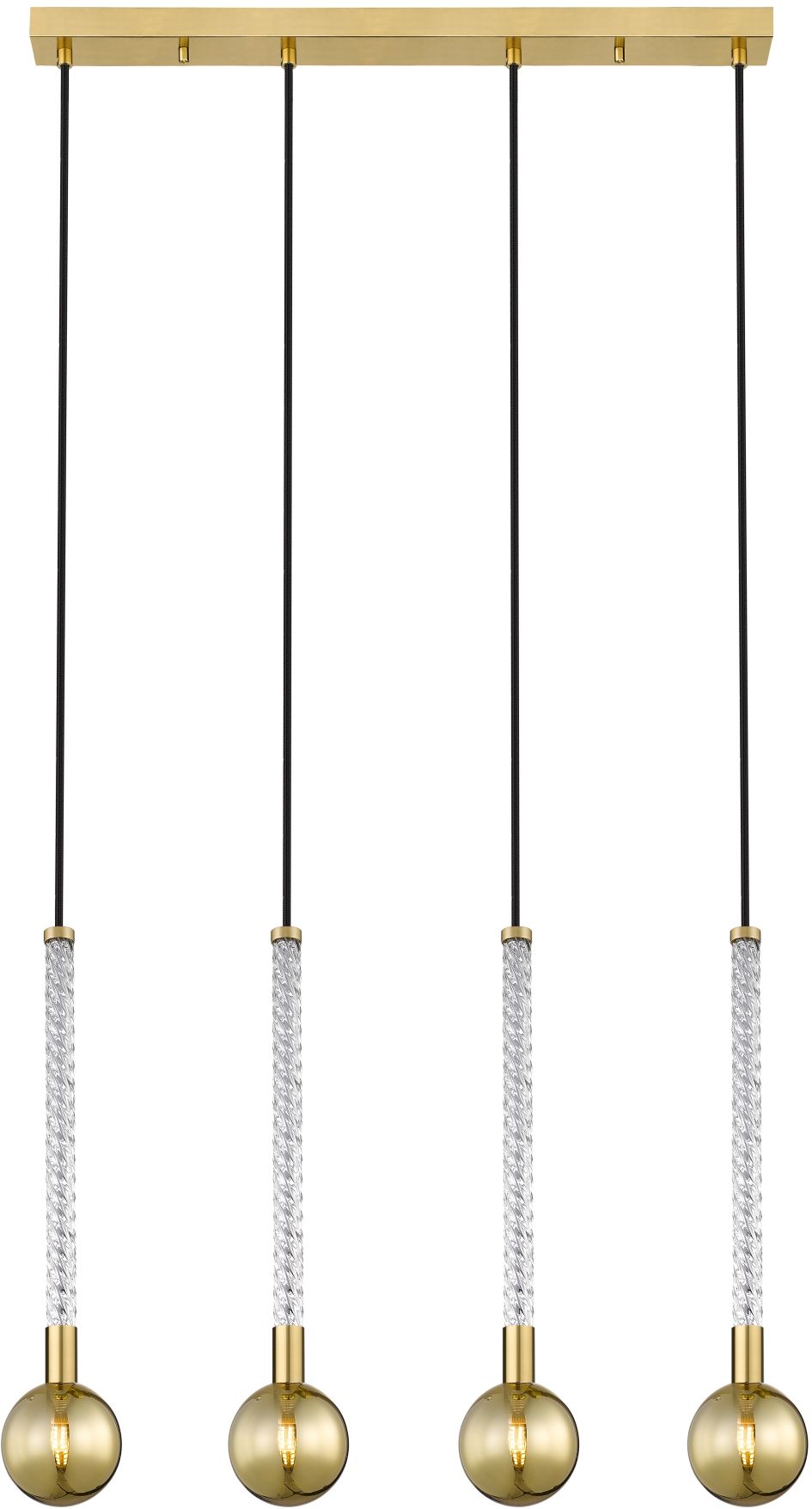 Zuma Line Mida lampa wisząca 1x6 W mosiądz P0583-04A-2GHF