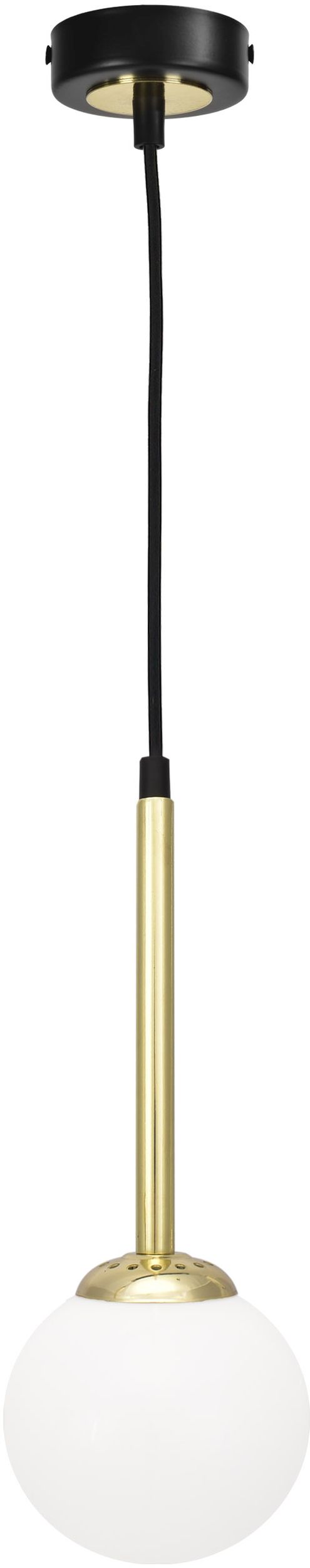 Milagro Parma lampa wisząca 1x40W czarno/złota MLP4820