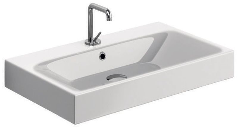 Kerasan Cento umywalka 70x45 cm prostokątna biała 353201