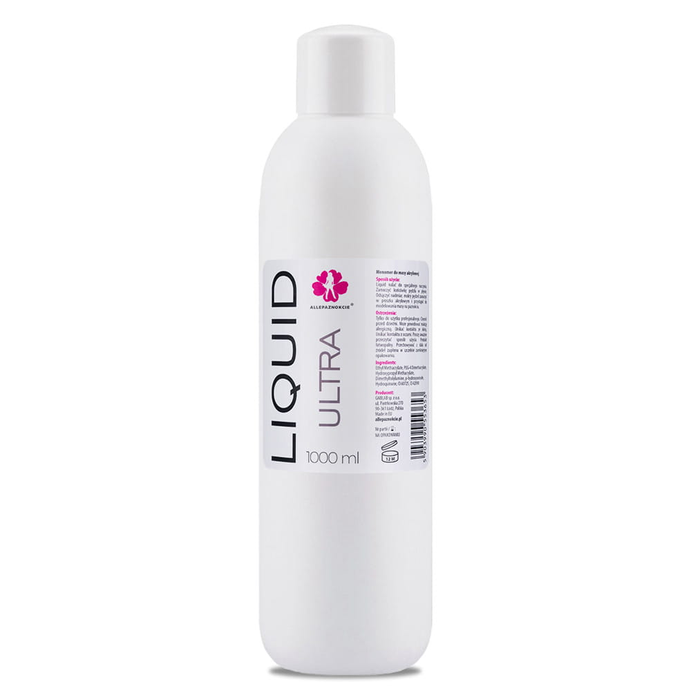 Liquid Ultra średnioschnący do akrylu Allepaznokcie 1000 ml