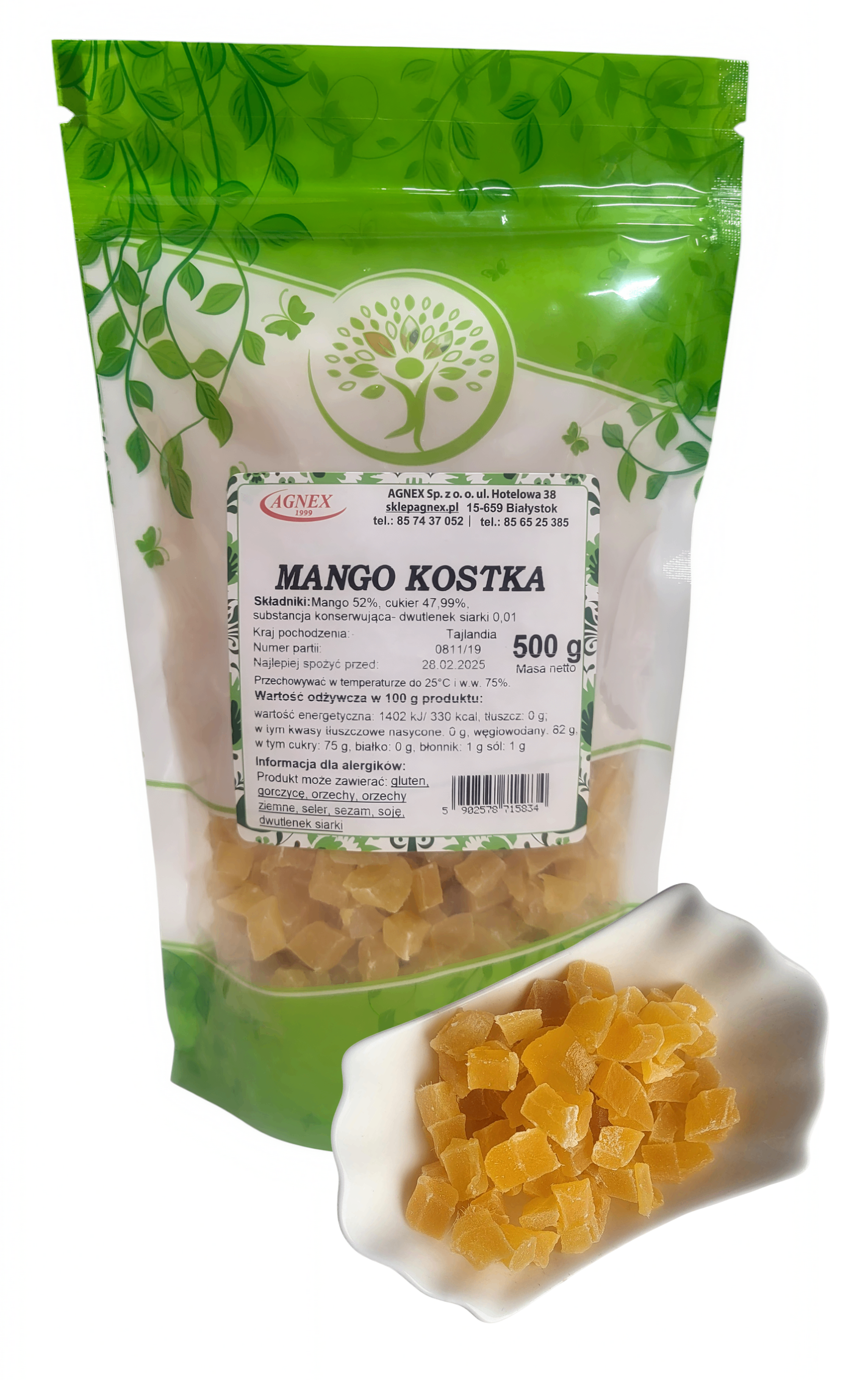 Mango kostka 500g